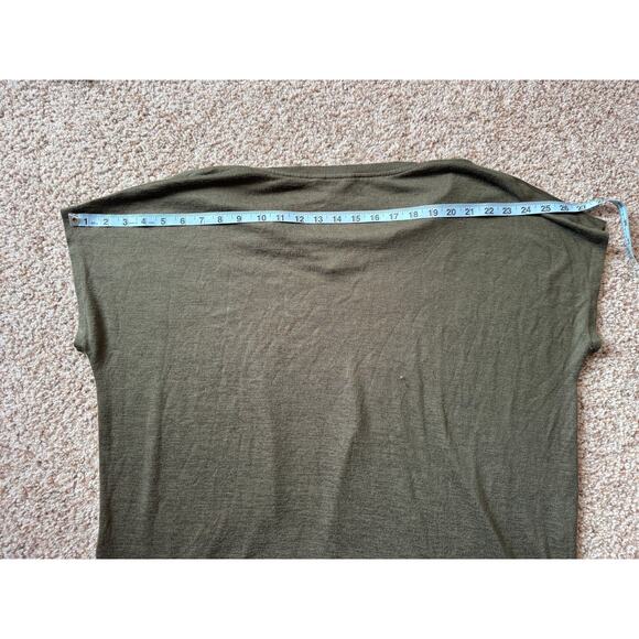 ORVIS knit T-shirt. Olive Green; lightweight & flowy, size XXL - Picture 4 of 8